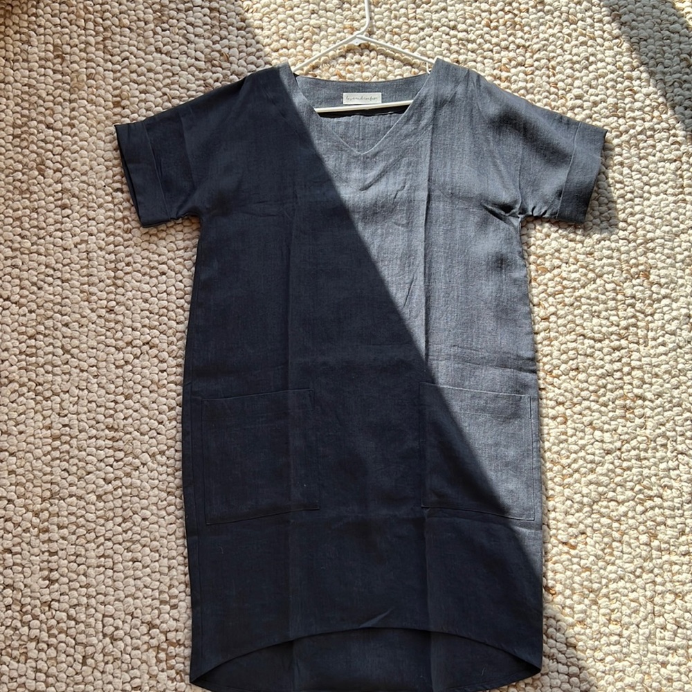Love and Confuse linen oversized dress